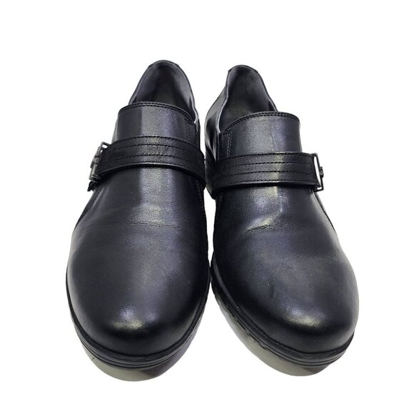 Fluchos Charis F0942 Women's Comfort Slip-On Shoes Size 39 Black Leather - Picture 2 of 13